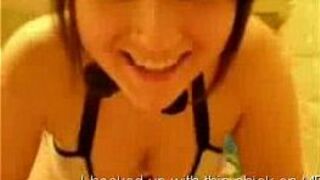 Sexy emo gf in costume home self taped sex porn video